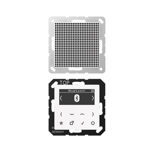 Jung Smart Radio DAB+ Bluetooth Set Mono Serie AS/A alpinweiß