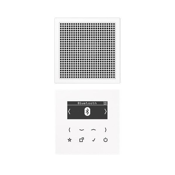 Jung Smart Radio DAB+ Bluetooth Set Mono Serie LS alpinweiß