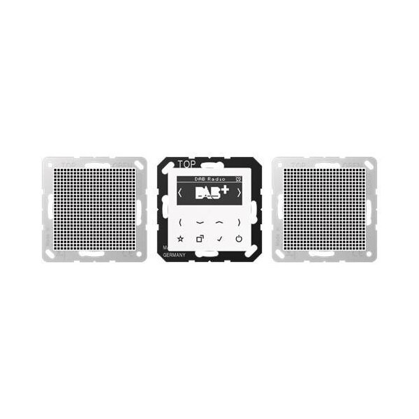 Jung Smart Radio DAB+ Set Stereo Serie A alpinweiß