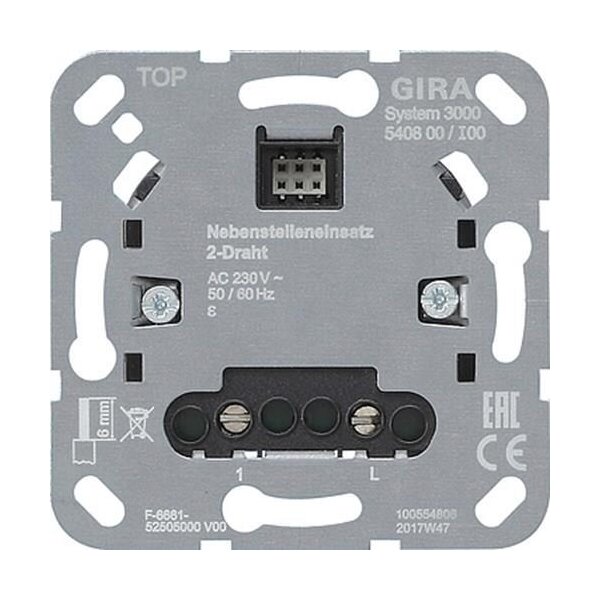 Gira System 3000 Nebenstelleneinsatz 2-Draht