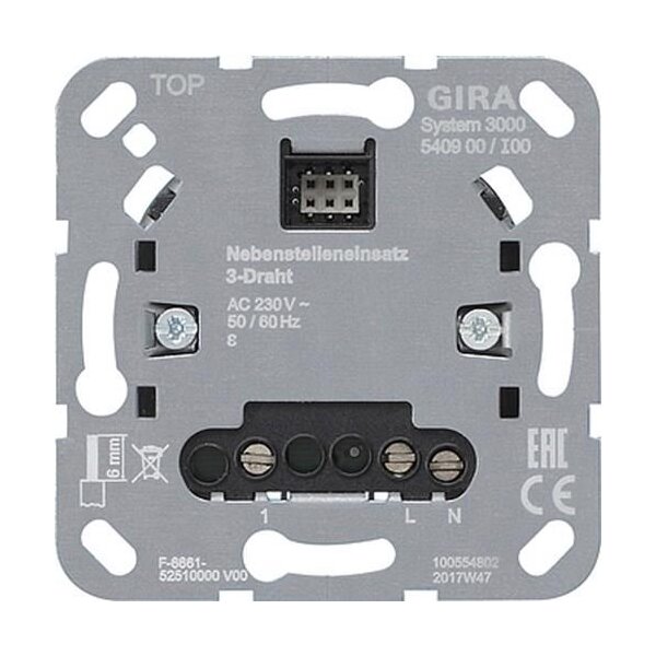 Gira System 3000 Nebenstelleneinsatz 3-Draht