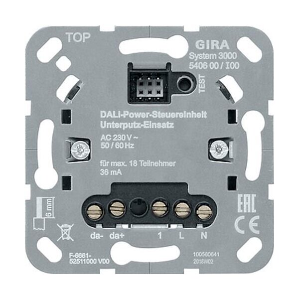 Gira System 3000 DALI-Power-Steuereinheit Unterputz-Einsatz