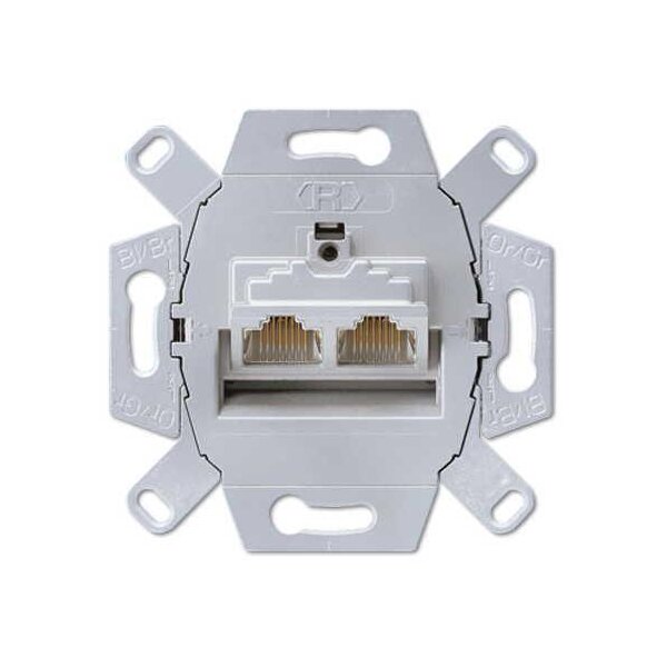 Jung Datendose Cat. 6 / Cat. 6A iso für 2 Terminals (getrennt)