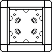 Ritto Aufputzrahmen 1 Modulplatz weiß 1883170