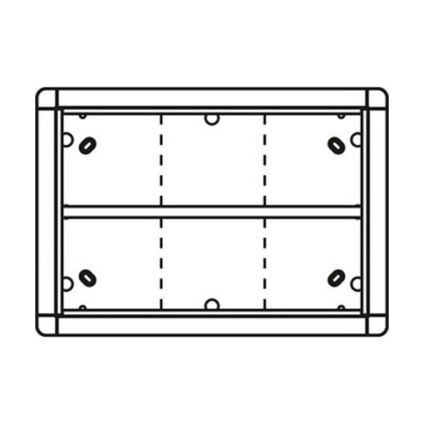 Ritto Aufputzrahmen 6 Modulplätze weiß 1883670