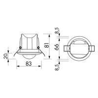 BEG 92184 PD3N-1C-DE Micro Bewegungsmelder Deckenmontage