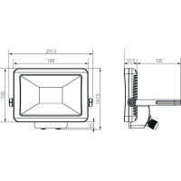 Theben LED-Strahler theLeda B20L WH