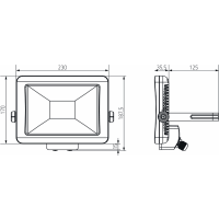 Theben LED-Strahler theLeda B30L WH