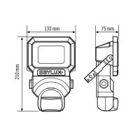 EsyLux LED-Strahler SUN AFL TR 1000 850 MD BK