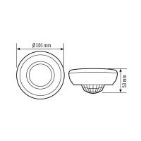 EsyLux Präsenzmelder MD 360i/24 Basic