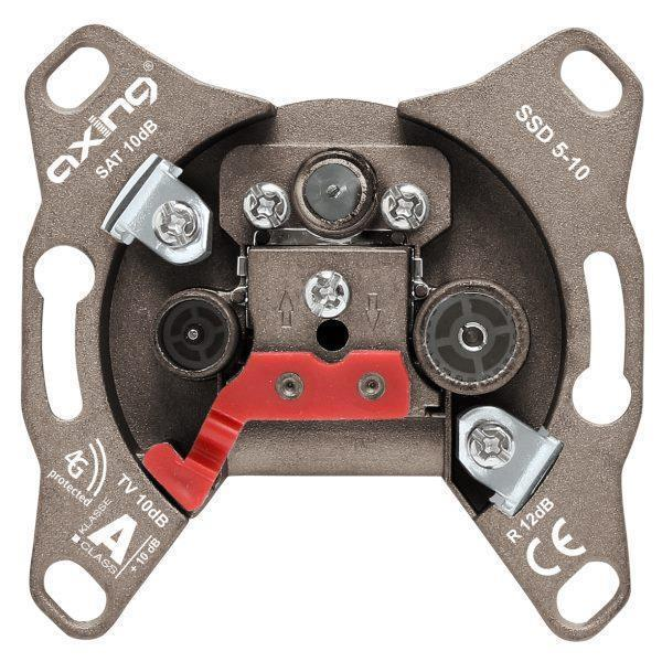 Axing SSD 5-10 SAT Antennen-Durchgangsdose 5-2200 MHz CATV SAT