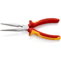 Knipex 26 16 200 Flachrundzange mit Schneide...