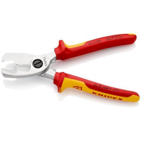 Knipex 95 16 200 VDE Kabelschere mit Doppelschneide 200mm...