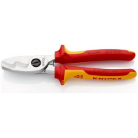 Knipex 95 16 200 VDE Kabelschere mit Doppelschneide 200mm...