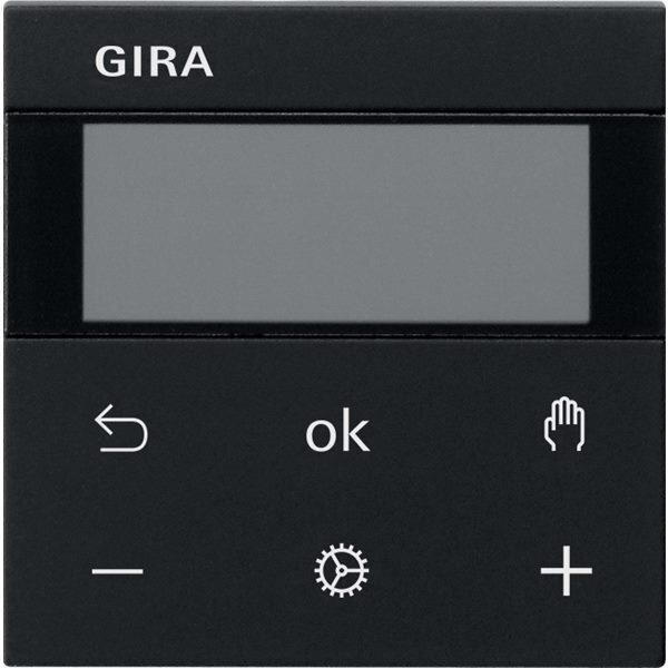 Gira System 3000 RTR Display System 55 schwarz matt