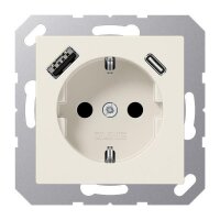 Jung Schuko Steckdose mit USB-Ladegerät SAFETY+...