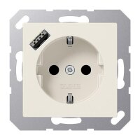 Jung Schuko Steckdose mit USB-Ladegerät SAFETY+...