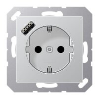 Jung Schuko Steckdose mit USB-Ladegerät SAFETY+...