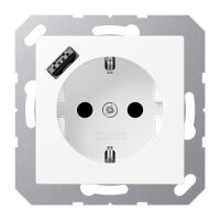 Jung Schuko Steckdose mit USB-Ladegerät  SAFETY+...