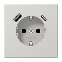 Jung Schuko Steckdose mit USB-Ladegerät SAFETY+...