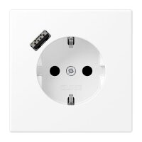 Jung Schuko Steckdose mit USB-Ladegerät SAFETY+...