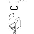 Niedax Bügelschelle B 12 für 1 Kabel-Ø  6 - 12 mm