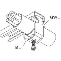 Niedax Bügelschelle B 58 für 1 Kabel-Ø  52 - 58 mm