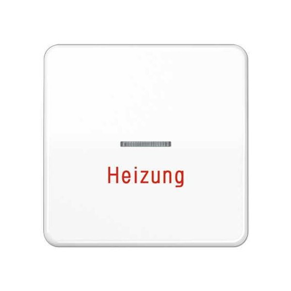 Jung Wippe 1fach mit Lichtleiter Heizung Serie CD alpinweiß