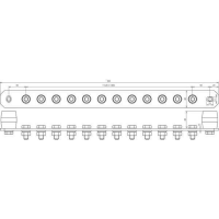 DEHN Kupfer- Potentialausgleichsschiene 472237 PAS I 12AP...