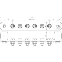 DEHN Potentialausgleichsschiene 472207  PAS I 6AP M10 CU