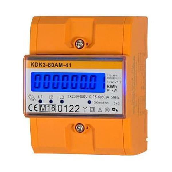 KDK Hutschienen-Drehstromzähler COUNT3 – 5(80)A – MID – 4,2TE