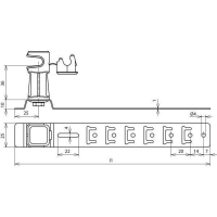 DEHN 204179 Dachleitungshalter UNIsnap Bauhöhe 36 mm...