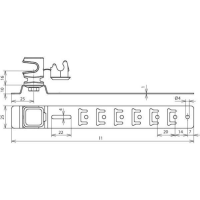 DEHN 204149 Dachleitungshalter UNIsnap 205mm NIRO