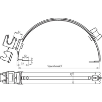 DEHN 204127 Leitungshalter DEHNsnap Cu Bauhöhe Leitungshalter 36mm