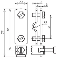 DEHN 563169 Anschlussklemme Ringpotentialsausgleich NIRO