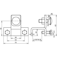 DEHN 372119 Anschlussklemmen für Stahlträger...