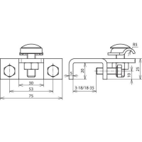 DEHN 372240 Anschlussklemme für Stahlträger...