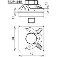 DEHN 390079 Mehrzweck Verbindungs-Klemme NIRO