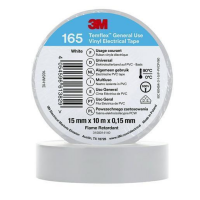 3M Temflex Vinyl-Isolierband 165 Weiß 15 mm x 10 m...