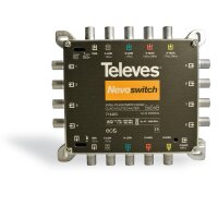 Televes MS58NCQ, 5 in 8 Guss-Multischalter NEVO mit Netzteil