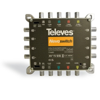 Televes MS58NCQ, 5 in 8 Guss-Multischalter NEVO mit Netzteil