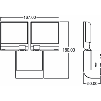 Theben LED-Strahler theLeda S17-100L WH