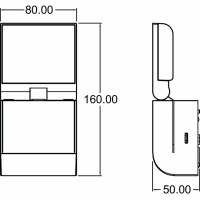 Theben LED-Strahler theLeda S8-100 BK