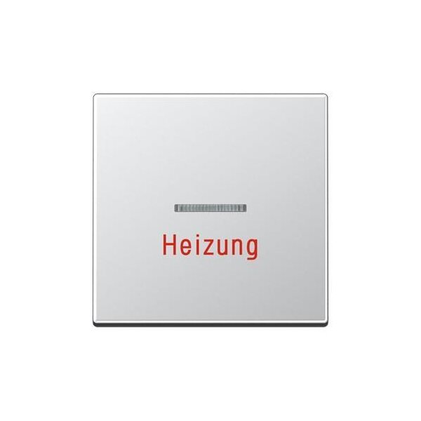 Jung Wippe 1fach mit Lichtleiter Heizung Serie A aluminium