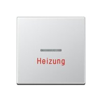 Jung Wippe 1fach mit Lichtleiter Heizung Serie A aluminium