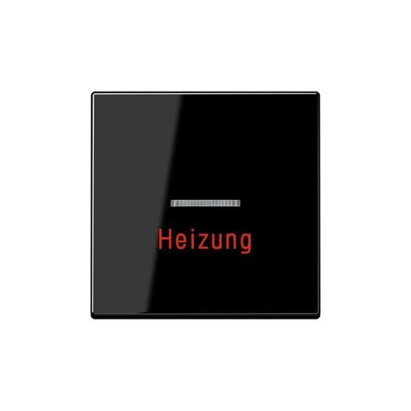 Jung Wippe 1fach mit Lichtleiter Heizung Serie A schwarz