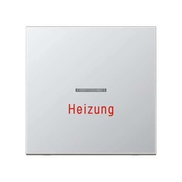 Jung Wippe 1fach mit Lichtleiter Heizung Serie LS Aluminium