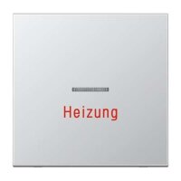 Jung Wippe 1fach mit Lichtleiter Heizung Serie LS Aluminium