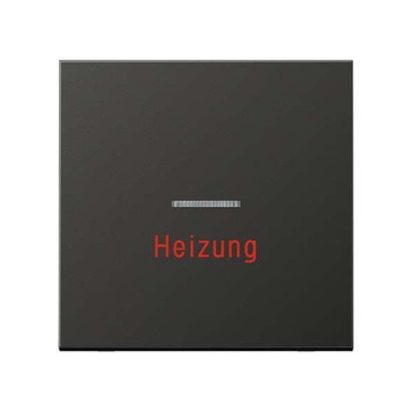 Jung Wippe 1fach mit Lichtleiter Heizung Serie LS anthrazit