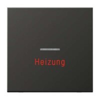 Jung Wippe 1fach mit Lichtleiter Heizung Serie LS anthrazit